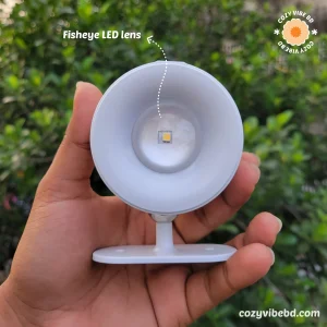 Modern Dimmable Rechargeable Wireless LED Wall Lamp - Fisheye LED lens photo by cozy vibe bd shop