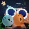 cute pocket makeup mirror with light and fan for girls 2 color variant side by side - image by cozy vibe bd